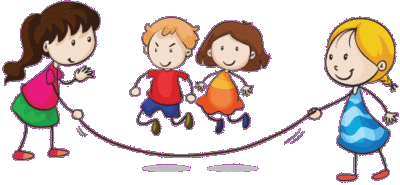 Children jumping rope