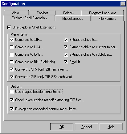 image beside menu option